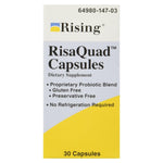 Rising Pharmaceuticals Dietary Supplement 64980-0147-03 - RisaQuad Probiotic Capsule, 230 mg, 30 per Bottle - MDL-OTC014703