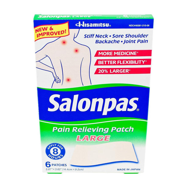 Hisamitsu Pharmaceutical Co.,inc Salonpas Pain Relief Patch 46581-0210-06 - 432.0 Each