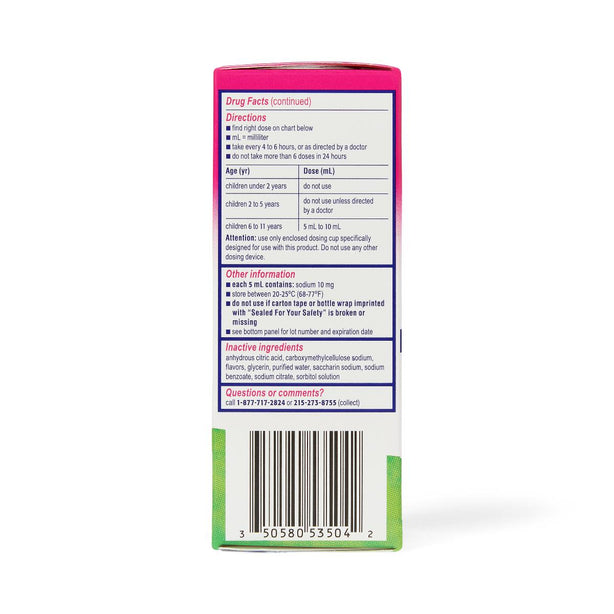 Johnson & Johnson Children's Benadryl Dye-Free Allergy Liquid 50580-0535-01 -