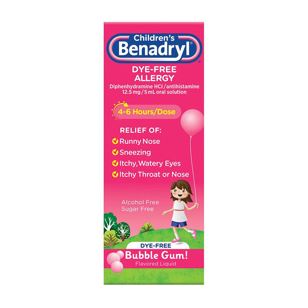 Johnson & Johnson Children's Benadryl Dye-Free Allergy Liquid 50580-0535-01 -