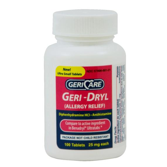 Geri-Care Pharmaceuticals Diphenhydramine HCI Oral Antihistamine - OTC068101