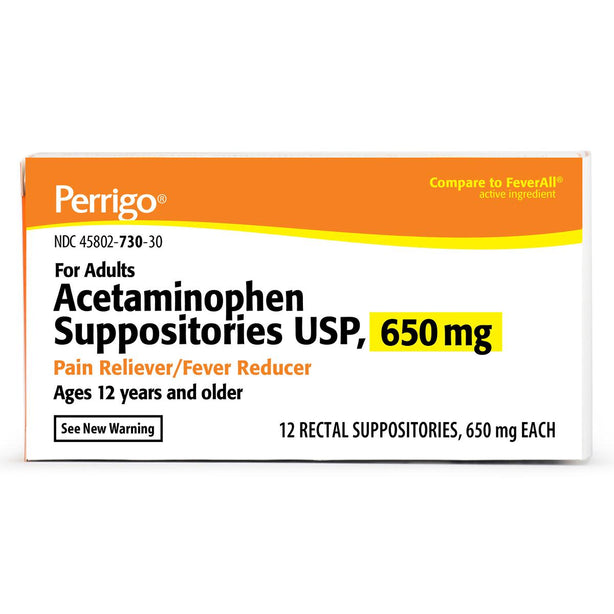 Perrigo Acetaminophen Suppositories 45802-0730-30 - 1.0 box - MDL-OTC073030