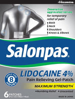 Salonpas Pain Relieving Gel Patches - 46581-0830-06 - 1 box - MDL-OTC083006