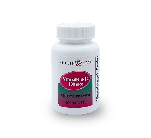 Geri-Care Pharmaceuticals GeriCare Vitamin B-12 Tablet, 100 mcg - OTC085601CSA
