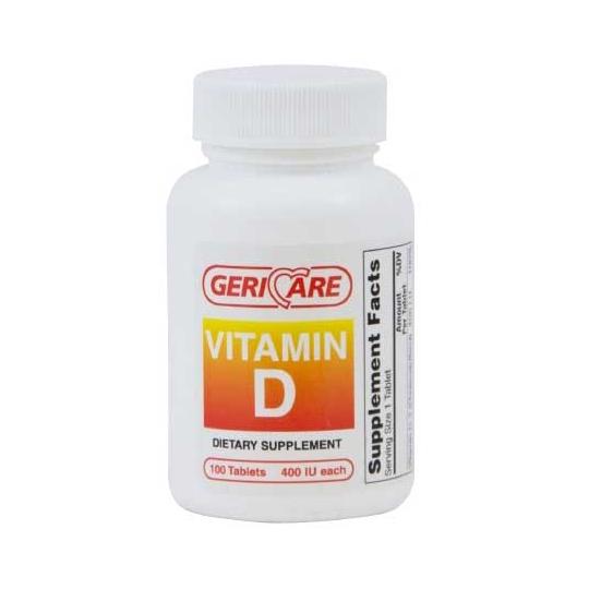 Geri-Care Pharmaceuticals Vitamin D-3 Tablets 57896-0874-01 - 1.0 Bottle