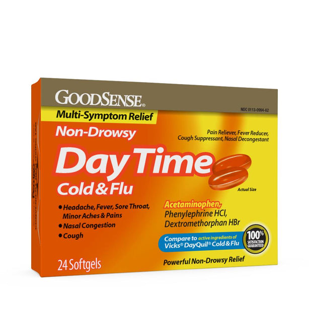 Multi-Symptom Daytime Cold and Flu Medicine - LP99462 - 24 box - MDL-OTC099462CS
