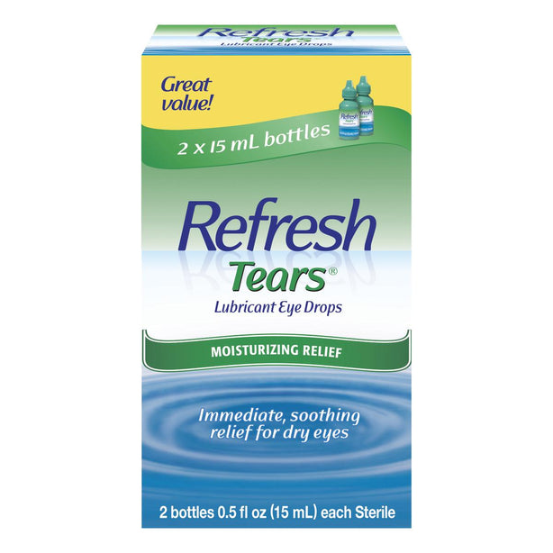 Allergan Refresh Tears 0.5% Lubricant Eye Drops, 2 x 15 mL - 00023-0798-01 - 1 Each