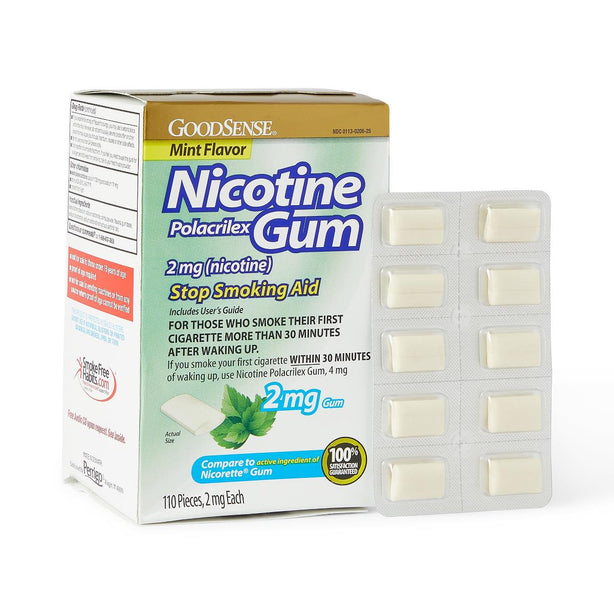 PERRIGO GoodSense Nicotine Gum LP20625 110 Each-MDL-OTC14733