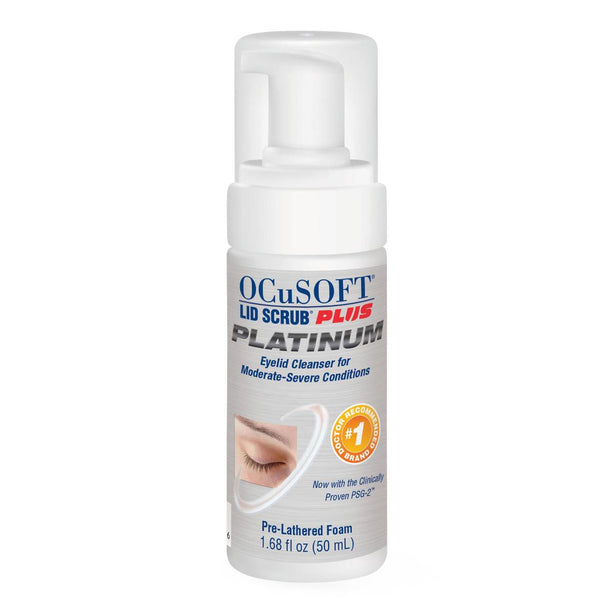 Ocusoft Lid Scrb Plus Platinum Foam 50ML, Leave-On Eye Cleanser - 015718308508 - 1 Each