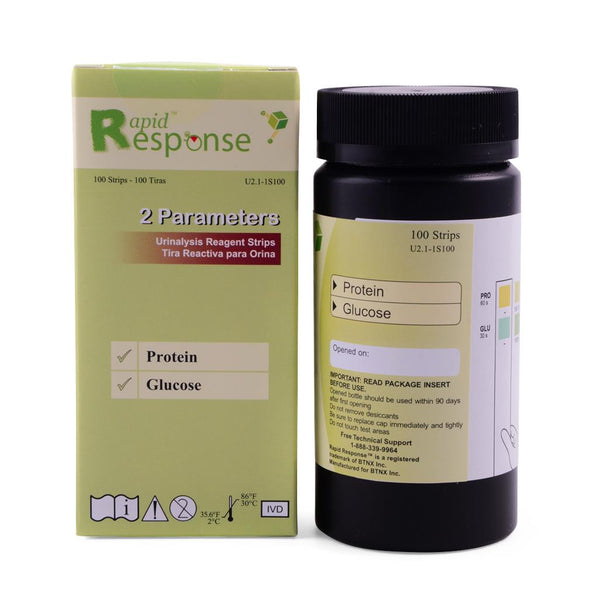 BTNX INC Rapid Response Urine Reagent Strips U2.1-1S100 100 Each - MDL-OTCU21