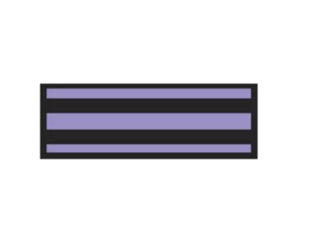 Aspen Surgical ColorTrack Sheet Instrument ID Tape, Lavender and Black Stripe - 153011EEA - 1 Each