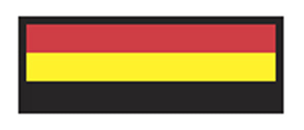 Aspen Surgical ColorTrack Sheet Instrument ID Tape, Red, Yellow and Black Stripe - 155053EEA - 1 Each