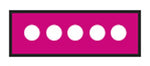 I.D. Sheet Tapes (White Dots) - 158040EEA - 1 Each - MDL-OXB158040