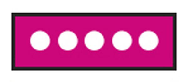 I.D. Sheet Tapes (White Dots) - 158040EEA - 1 Each - MDL-OXB158040