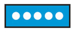 I.D. Sheet Tapes (White Dots) - 158041EEA - 1 Each - MDL-OXB158041