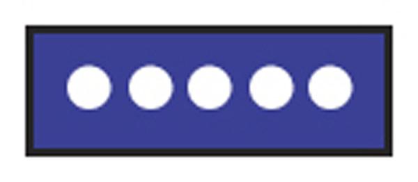 I.D. Sheet Tapes (White Dots) - 158043EEA - 1 Each - MDL-OXB158043