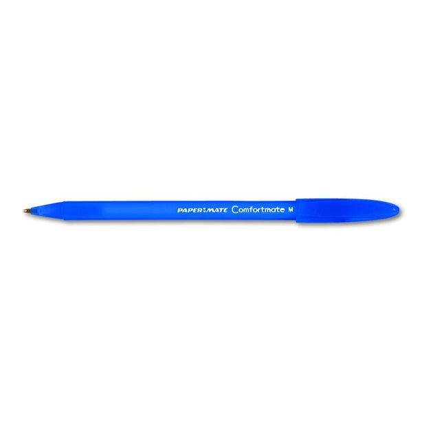 Sanford Ink 1 mm Medium Point ComfortMate Ballpoint Stick Pens, Blue - PAP6110187