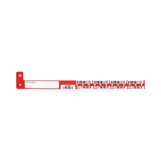Pdc Healthcare Securline Barcode Blood Wristbands 2434-16-PDB - 150.0 Each