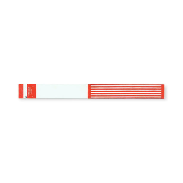 Securline Short Stay Bar Code LabelBand Wristband, Red, Pdc Identification - 3080-16-PDR - 1000 Each