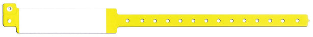 Speedi-Print Imprinted Wristband, Adult, Yellow, Vinyl Imprinter - 540-14-PDM-I - 500 Each