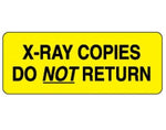 PDC Film X-Ray Label, "Copies - Do Not Return" - 59701117