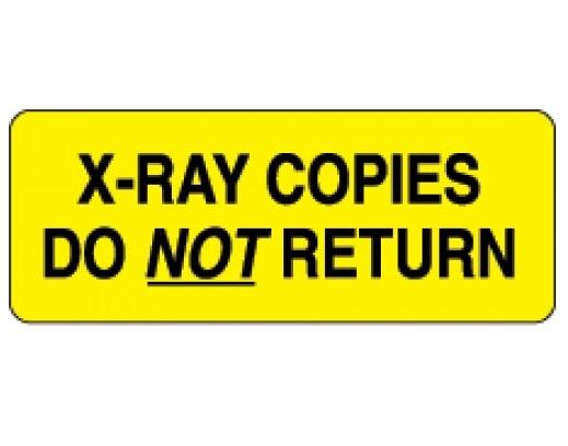 PDC Film X-Ray Label, "Copies - Do Not Return" - 59701117