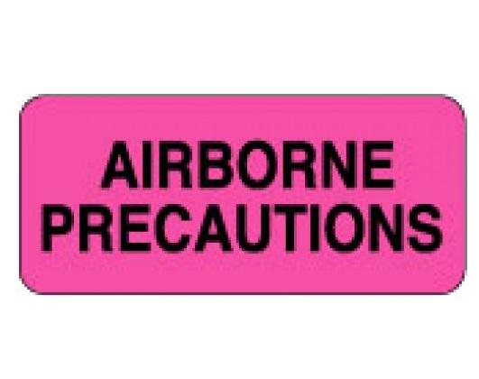 Pdc Healthcare Airborne Precautions Removable Paper Label - PDC59701473