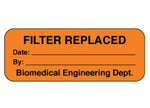 Pdc Filter Replaced Label, Fluorescent Orange - 59701753