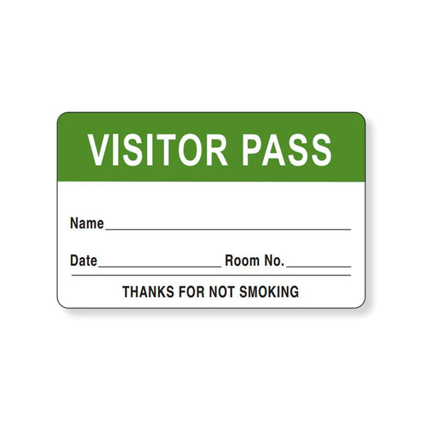 Removable Visitor Pass Paper Labels - 59704819 -  - MDL-PDC59704819