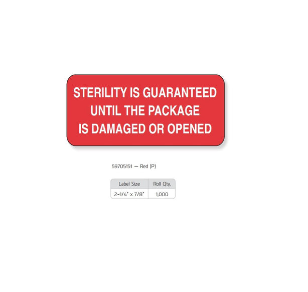Pdc Healthcare Permanent Red Sterility Is Guaranteed Label 59705151 - - MDL-PDC59705151