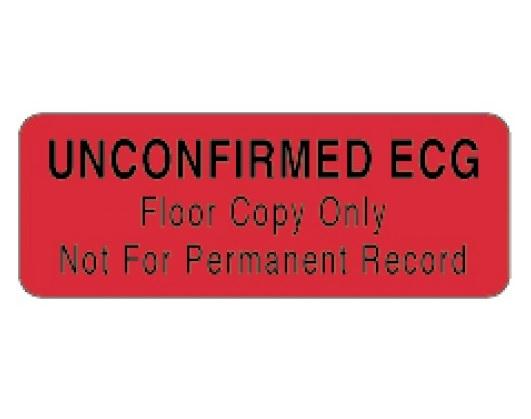 Pdc Healthcare Unconfirmed ECG Labels - PDC59706121