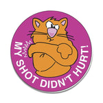 PDC Number 1 Patient Pediatric Award Sticker Paper Label, Permanent, My Shot Didn't Hurt!, Purple, 250 per Roll - 59708909 - 250 Each