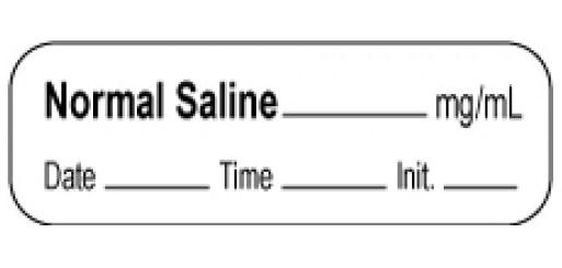 PDC Healthcare Saline Labels - 59709141 - 1000 Each - MDL-PDC59709141