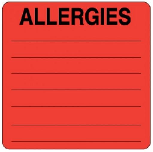 Pdc Healthcare Brady Worldwide Allergy Labels - PDC59719087