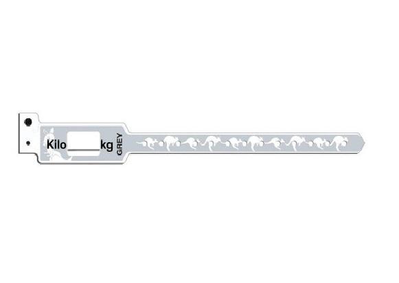 PDC HEALTHCARE KangaBand Write-On Pediatric Patient Wristbands KG470SGY-11-PDJ 250 Each - MDL-PDC70SGY11PDJ