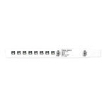 PDC Direct ScanBand Adult Thermal Band, 1-1/2" Core, 5.5", White - 7442-11-PDM - 500 Each