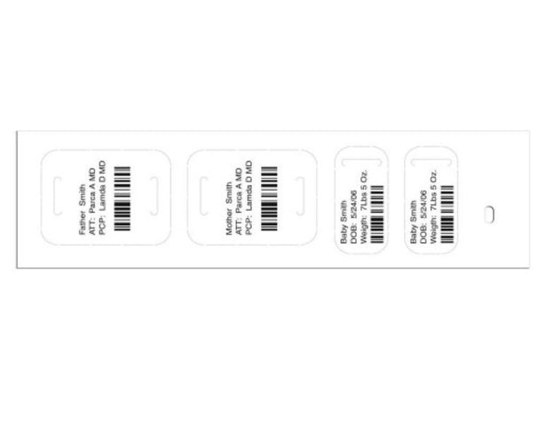 Precision Thermal Wristbands - 7601-11-PDL - 400 Each - MDL-PDC760111PDL