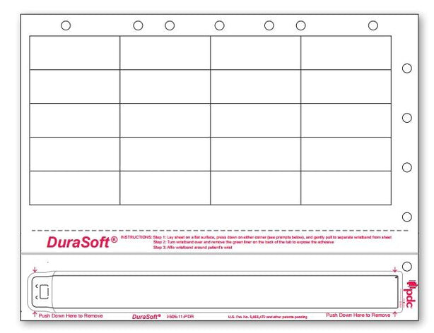 Pdc Healthcare PDC Healthcare DuraSoft Wristbands 9505-11-PDR - 1000.0 Each - MDL-PDC950511PDR