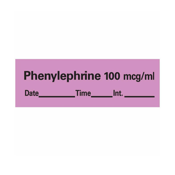 PDC Healthcare Anesthesia Labels and Tapes - AN-81D100 - - MDL-PDCAN81D100