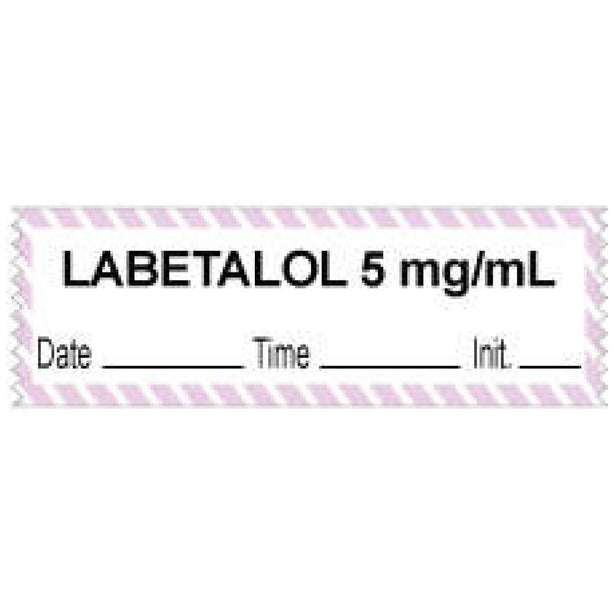 Pdc Removable Anesthesia Labetalol Tape, 1-1/2" x 1/2", White with Purple - ANS-117 - 1 Roll