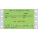 PDC Dot Matrix This Bag / Bottle Contains IV Label, Green, 3" x 1.9375" - HPFGP01 - 2500 Each
