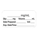 PDC Anesthesia Date, Time and Initials Labels - LAN-2-84 -  - MDL-PDCLAN284