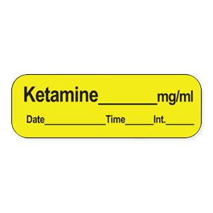 Pdc Healthcare PDC Healthcare Ketamine Anesthesia Syringe Labels - PDCLAN60