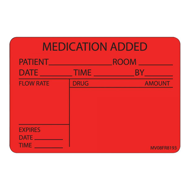Pdc Healthcare Medication Labels MV08FR8193 -