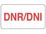 PDC Dnr/Dni Dnr/Dni Preprinted Chart Label, 1- 5/8" x 7/8", 1000 per roll - NFWHP10