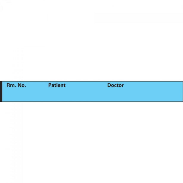 Pdc Binder / Chart Removable Tape Blank Label, Wide Track, Blue - NPFB-2286-7
