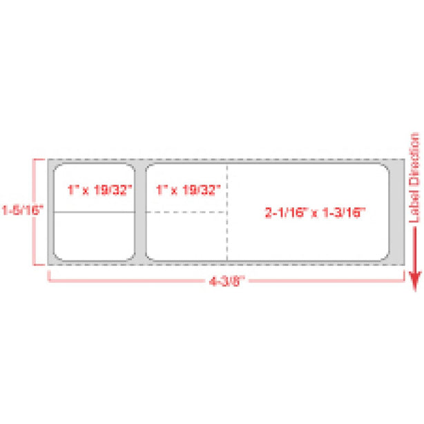 Misys/Sunqeust Direct Thermal Labels - NPT1552 - 2 Roll - MDL-PDCNPT1552