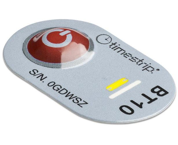 Timestrip Uk Blood Temperature Indicator, 10° C, 1.25" x 0.75" - PDCOODTEMP10