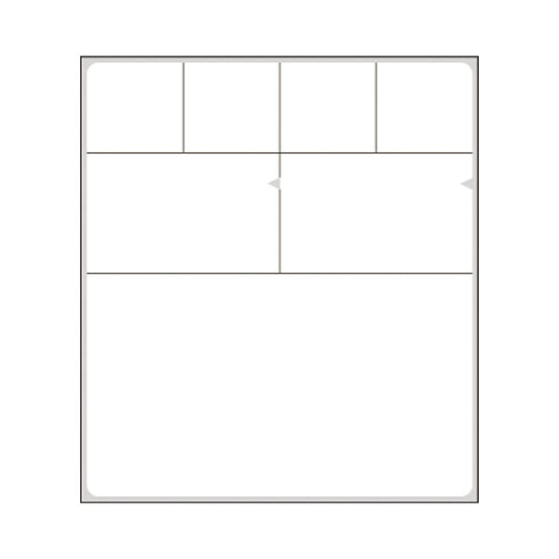 Meditech V-Notch Labels - DPS-PN6-SLBD - 2 Roll - MDL-PDCPSPN6SLBD