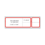 Laboratory Information System Labels - DPS-SQBLSRED - 8 Roll - MDL-PDCSSQBLSRED